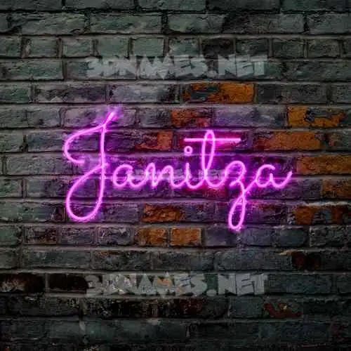janitza in Pink Neon style - 3D name wallpaper janitza in Pink Neon style - 3D name wallpaper