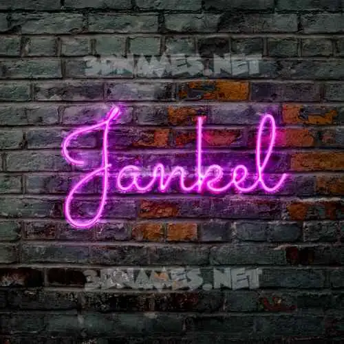 jankel in Pink Neon style - 3D name wallpaper jankel in Pink Neon style - 3D name wallpaper