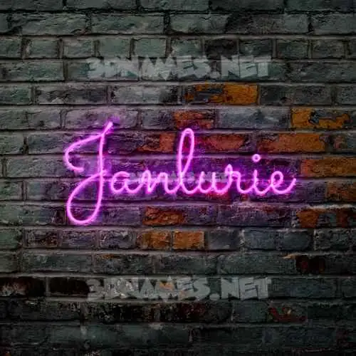 janlurie in Pink Neon style - 3D name wallpaper