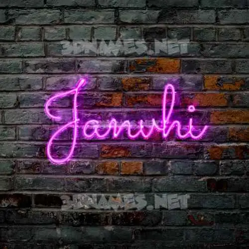 janvhi in Pink Neon style - 3D name wallpaper janvhi in Pink Neon style - 3D name wallpaper