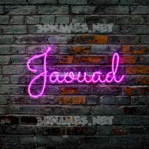 jaouad in Pink Neon style - 3D name wallpaper jaouad in Pink Neon style - 3D name wallpaper