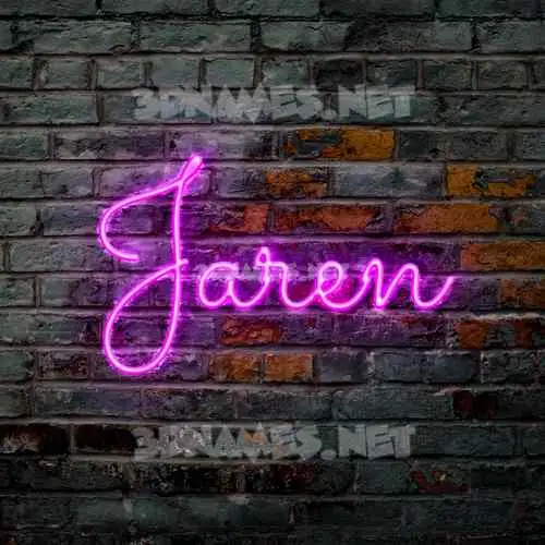 jaren in Pink Neon style - 3D name wallpaper jaren in Pink Neon style - 3D name wallpaper