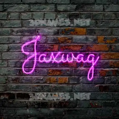 jaxwag in Pink Neon style - 3D name wallpaper jaxwag in Pink Neon style - 3D name wallpaper