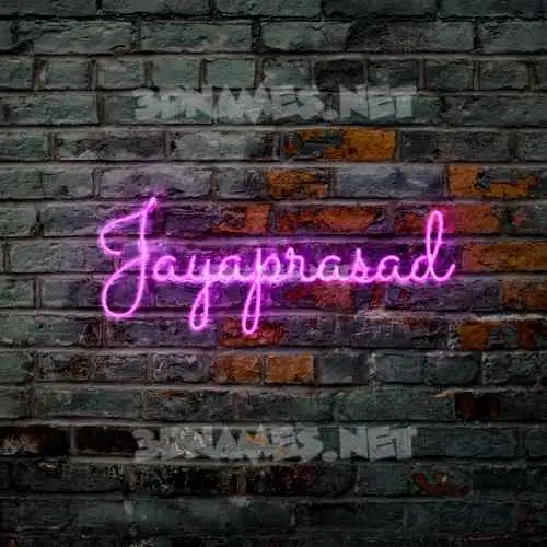 jayaprasad in Pink Neon style - 3D name wallpaper jayaprasad in Pink Neon style - 3D name wallpaper