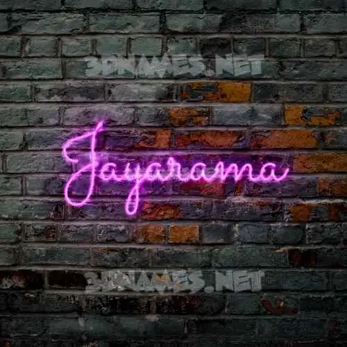 jayarama in Pink Neon style - 3D name wallpaper jayarama in Pink Neon style - 3D name wallpaper
