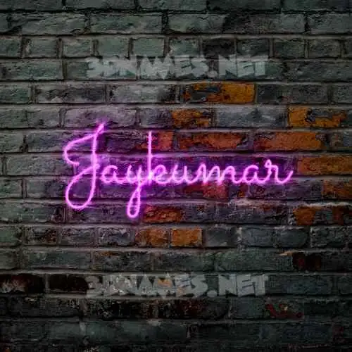 jaykumar in Pink Neon style - 3D name wallpaper