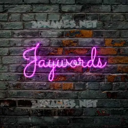 jaywords in Pink Neon style - 3D name wallpaper jaywords in Pink Neon style - 3D name wallpaper