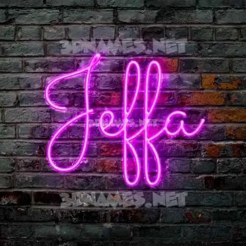 jeffa in Pink Neon style - 3D name wallpaper jeffa in Pink Neon style - 3D name wallpaper