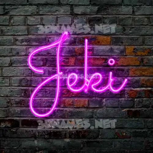 jeki in Pink Neon style - 3D name wallpaper jeki in Pink Neon style - 3D name wallpaper