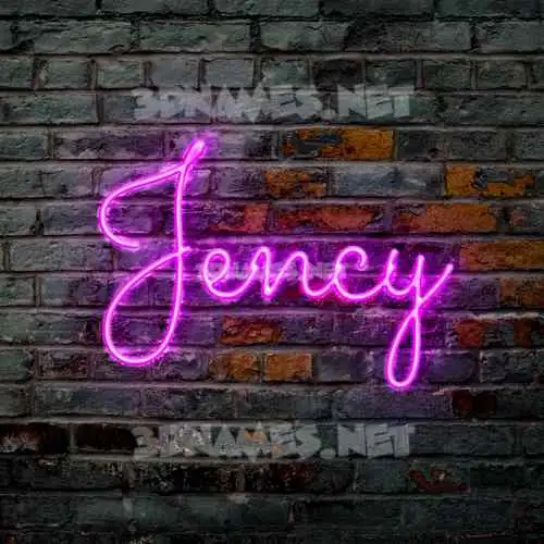 jency in Pink Neon style - 3D name wallpaper jency in Pink Neon style - 3D name wallpaper