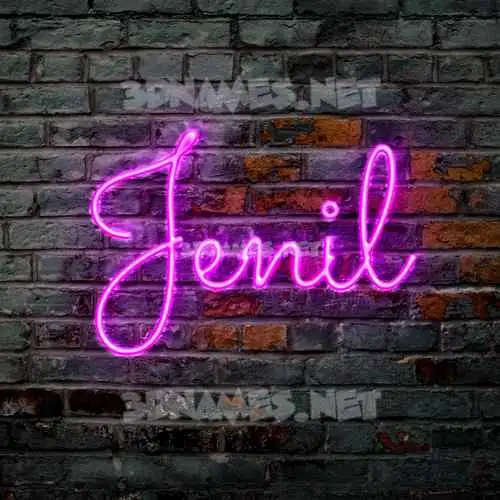 jenil in Pink Neon style - 3D name wallpaper jenil in Pink Neon style - 3D name wallpaper