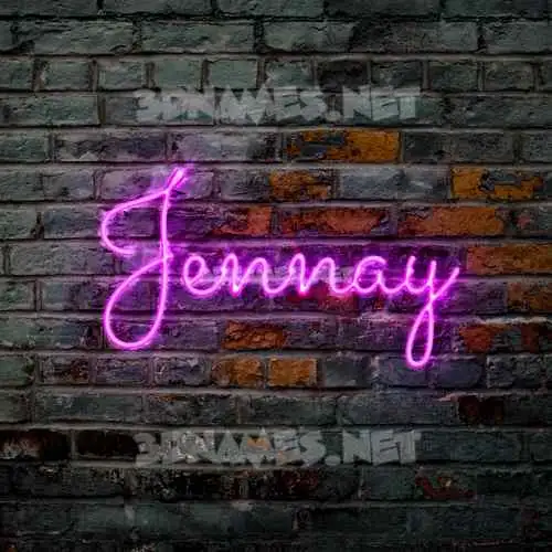 jennay in Pink Neon style - 3D name wallpaper jennay in Pink Neon style - 3D name wallpaper