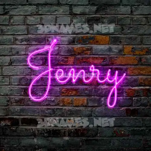 jenry in Pink Neon style - 3D name wallpaper jenry in Pink Neon style - 3D name wallpaper