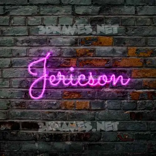 jericson in Pink Neon style - 3D name wallpaper jericson in Pink Neon style - 3D name wallpaper