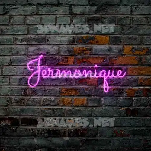 jermonique in Pink Neon style - 3D name wallpaper jermonique in Pink Neon style - 3D name wallpaper