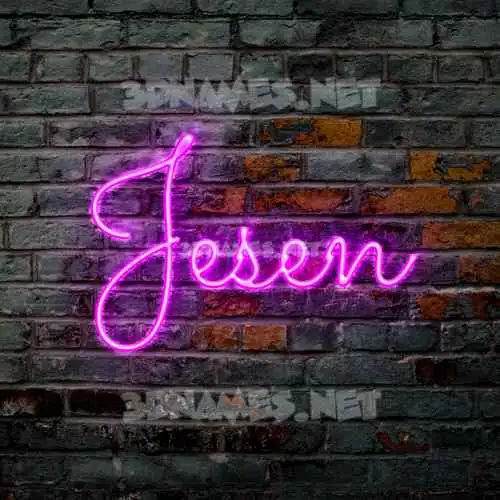 jesen in Pink Neon style - 3D name wallpaper jesen in Pink Neon style - 3D name wallpaper