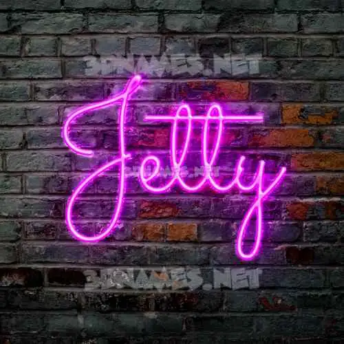 jetty in Pink Neon style - 3D name wallpaper jetty in Pink Neon style - 3D name wallpaper