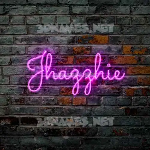 jhazzhie in Pink Neon style - 3D name wallpaper jhazzhie in Pink Neon style - 3D name wallpaper