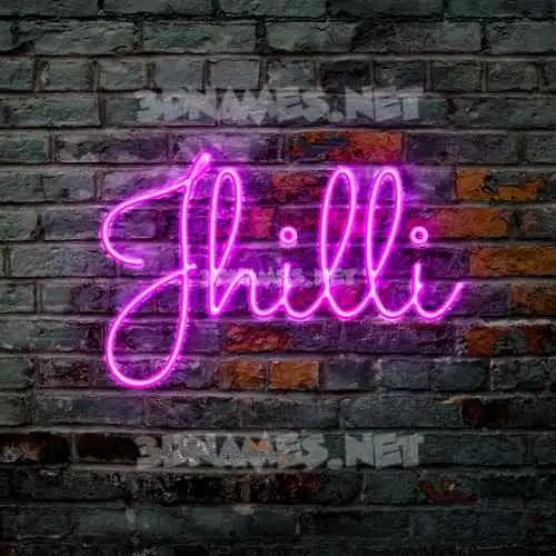 jhilli in Pink Neon style - 3D name wallpaper jhilli in Pink Neon style - 3D name wallpaper