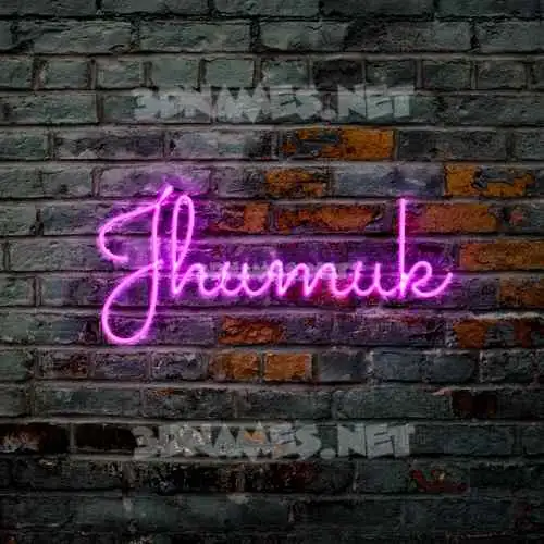 jhumuk in Pink Neon style - 3D name wallpaper jhumuk in Pink Neon style - 3D name wallpaper