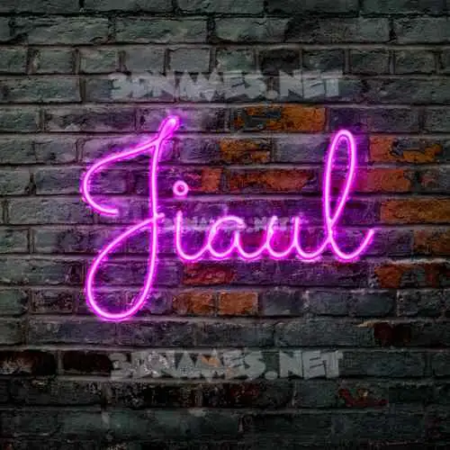 jiaul in Pink Neon style - 3D name wallpaper jiaul in Pink Neon style - 3D name wallpaper