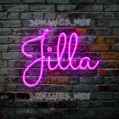 jilla in Pink Neon style - 3D name wallpaper jilla in Pink Neon style - 3D name wallpaper