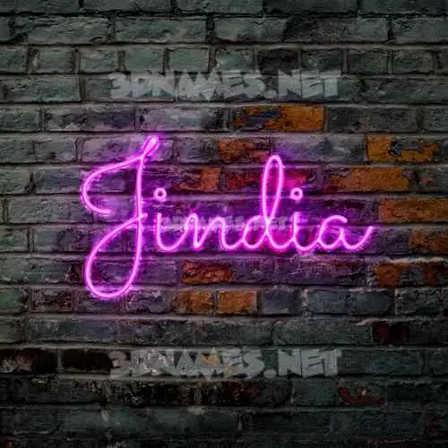 jindia in Pink Neon style - 3D name wallpaper jindia in Pink Neon style - 3D name wallpaper