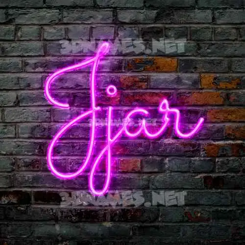 jjar in Pink Neon style - 3D name wallpaper jjar in Pink Neon style - 3D name wallpaper