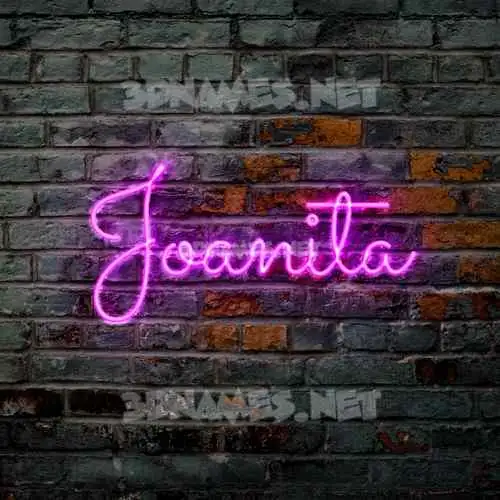 joanita in Pink Neon style - 3D name wallpaper joanita in Pink Neon style - 3D name wallpaper