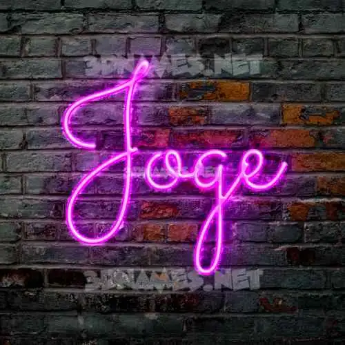 joge in Pink Neon style - 3D name wallpaper joge in Pink Neon style - 3D name wallpaper