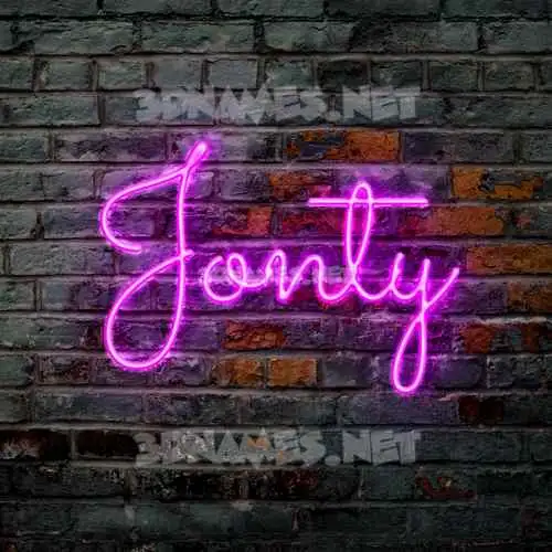 jonty in Pink Neon style - 3D name wallpaper jonty in Pink Neon style - 3D name wallpaper