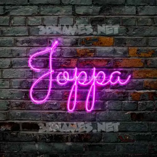 joppa in Pink Neon style - 3D name wallpaper joppa in Pink Neon style - 3D name wallpaper