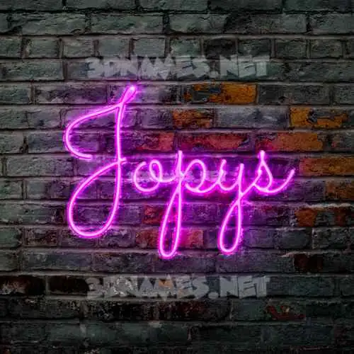 jopys in Pink Neon style - 3D name wallpaper jopys in Pink Neon style - 3D name wallpaper