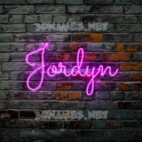 jordyn in Pink Neon style - 3D name wallpaper jordyn in Pink Neon style - 3D name wallpaper