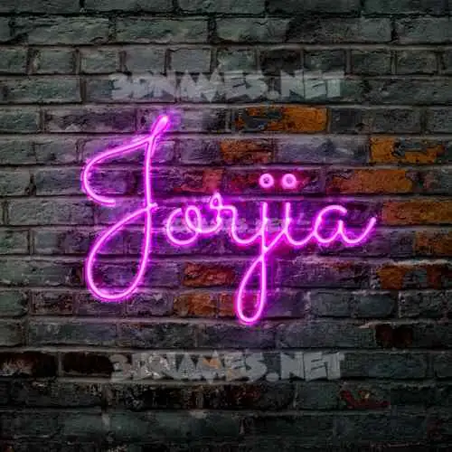 jorjia in Pink Neon style - 3D name wallpaper jorjia in Pink Neon style - 3D name wallpaper