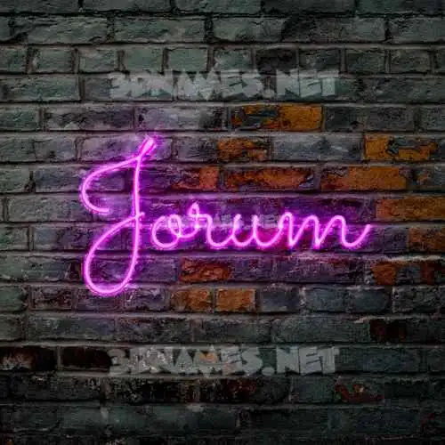 jorum in Pink Neon style - 3D name wallpaper jorum in Pink Neon style - 3D name wallpaper