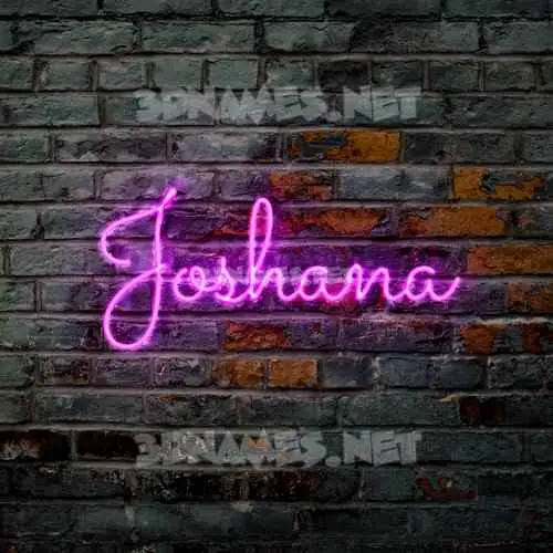 joshana in Pink Neon style - 3D name wallpaper joshana in Pink Neon style - 3D name wallpaper