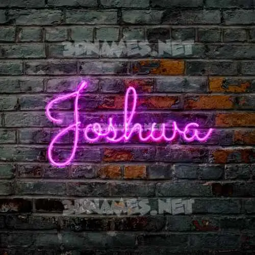 joshwa in Pink Neon style - 3D name wallpaper joshwa in Pink Neon style - 3D name wallpaper