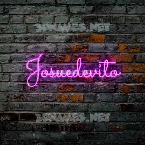 josuedevito in Pink Neon style - 3D name wallpaper josuedevito in Pink Neon style - 3D name wallpaper