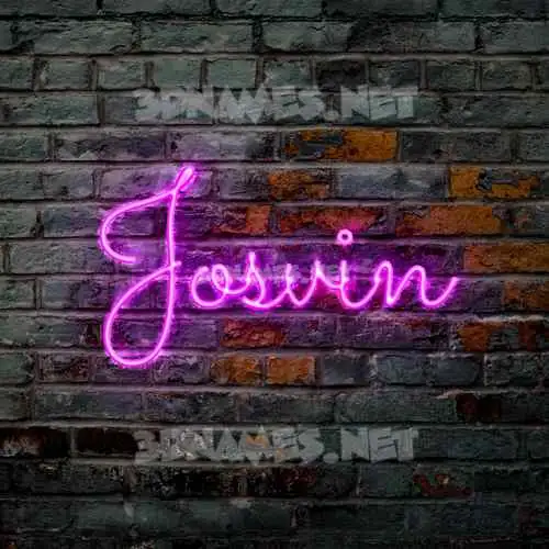 josvin in Pink Neon style - 3D name wallpaper josvin in Pink Neon style - 3D name wallpaper