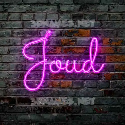 joud in Pink Neon style - 3D name wallpaper joud in Pink Neon style - 3D name wallpaper