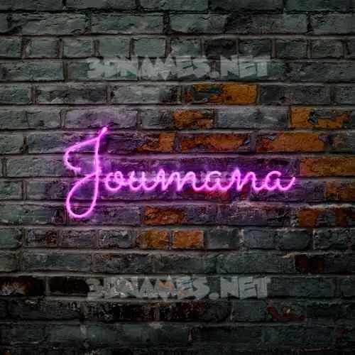 joumana in Pink Neon style - 3D name wallpaper joumana in Pink Neon style - 3D name wallpaper