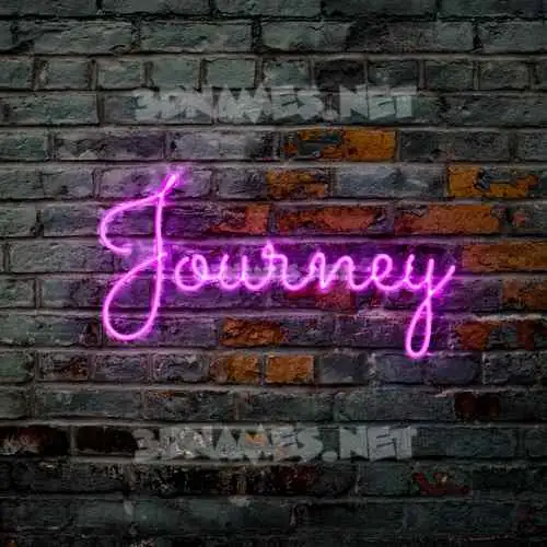 journey in Pink Neon style - 3D name wallpaper journey in Pink Neon style - 3D name wallpaper
