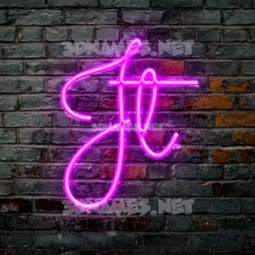jt in Pink Neon style - 3D name wallpaper jt in Pink Neon style - 3D name wallpaper