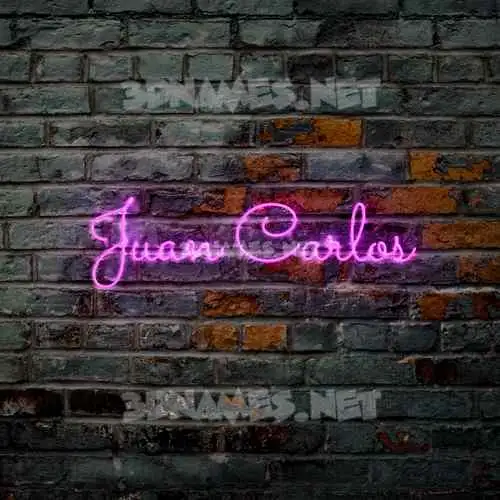 juan carlos in Pink Neon style - 3D name wallpaper juan carlos in Pink Neon style - 3D name wallpaper