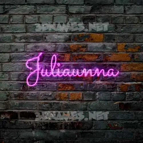 juliaunna in Pink Neon style - 3D name wallpaper juliaunna in Pink Neon style - 3D name wallpaper