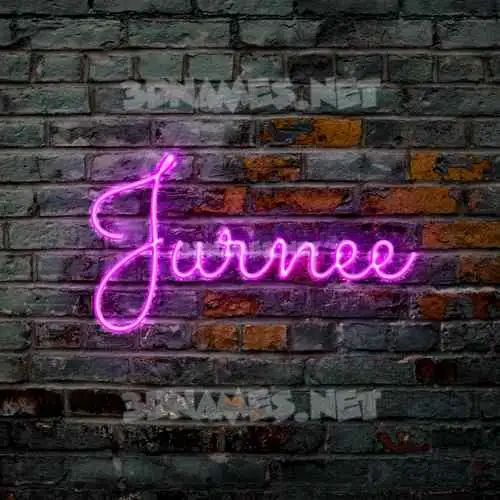 jurnee in Pink Neon style - 3D name wallpaper