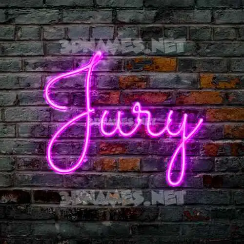 jury in Pink Neon style - 3D name wallpaper jury in Pink Neon style - 3D name wallpaper