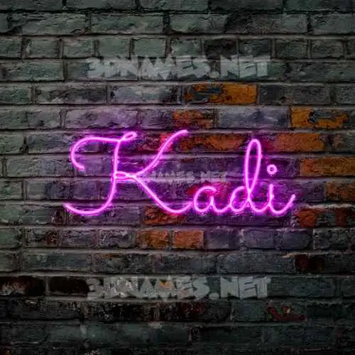 kadi in Pink Neon style - 3D name wallpaper kadi in Pink Neon style - 3D name wallpaper