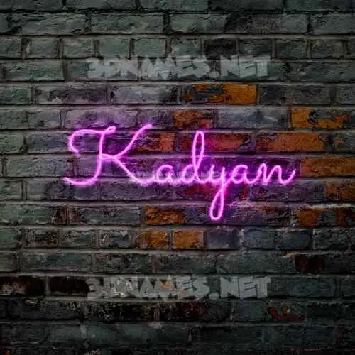 kadyan in Pink Neon style - 3D name wallpaper kadyan in Pink Neon style - 3D name wallpaper